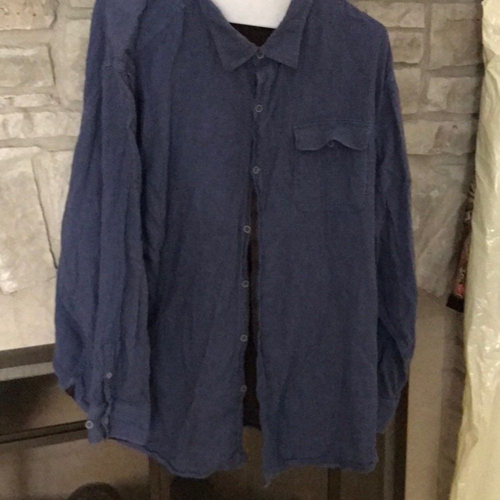 Tommy Bahama Men's Navy plaid Shirt